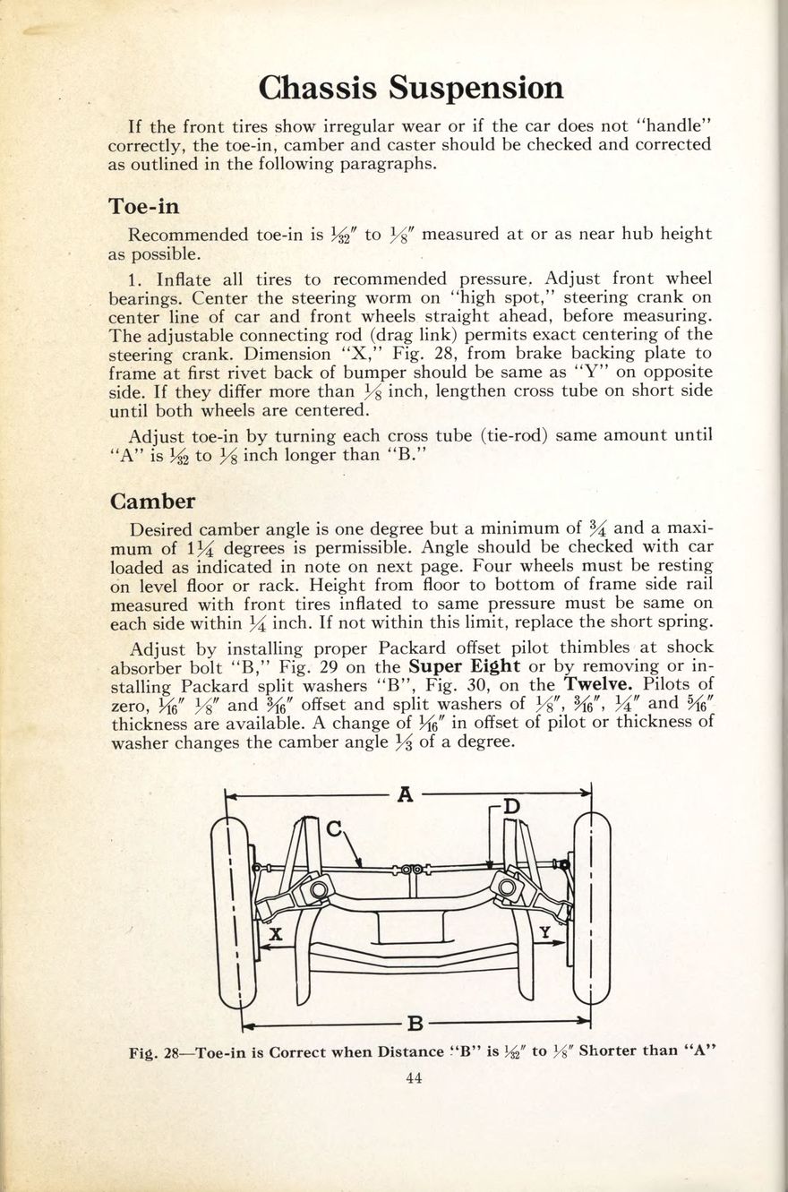 1938 Packard Super 8 and 12 Owners Manual Page 29